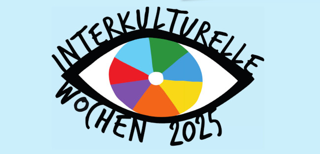 Das offizielle Logo der interkulturellen Wochen, die im September 2025 in Elmshorn stattfinden.